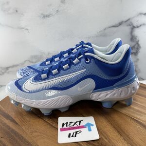 Mens size 12-Nike Alpha Huarache Elite 4 Low MCS Blue Baseball Cleats DX6962-415